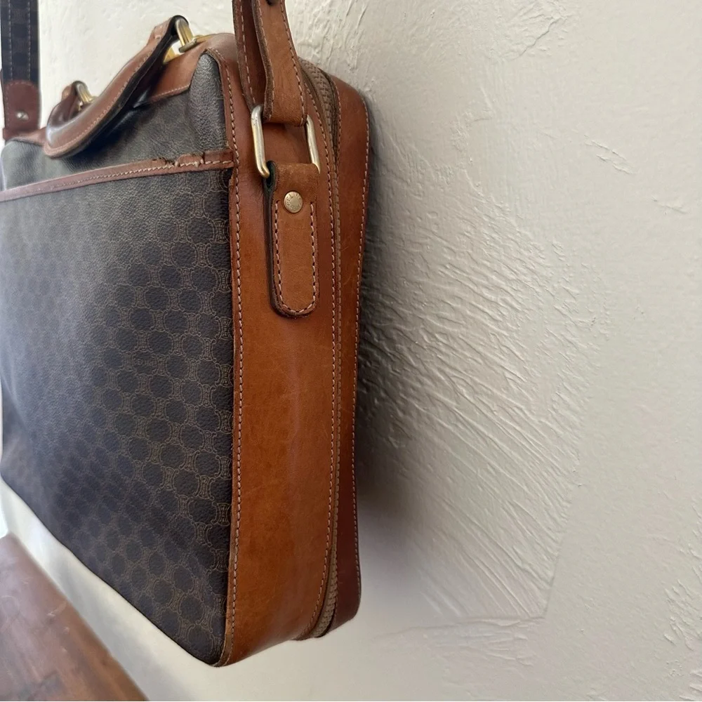 Vintage 90s Celine Macadam purse / crossbody / satchel - Picture 9 of 15